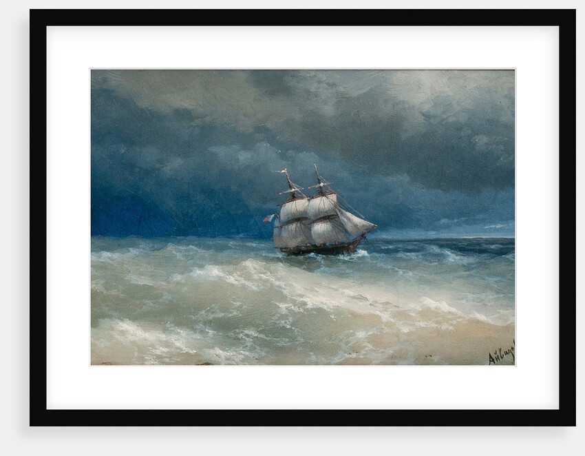 Stormy Sea by Ivan Konstantinovich Aivazovsky