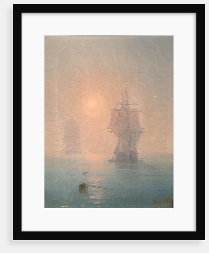 Corvette in the Mist, 1886 by Ivan Konstantinovich Aivazovsky