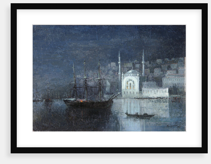 Constantinople by night, 1886 by Ivan Konstantinovich Aivazovsky