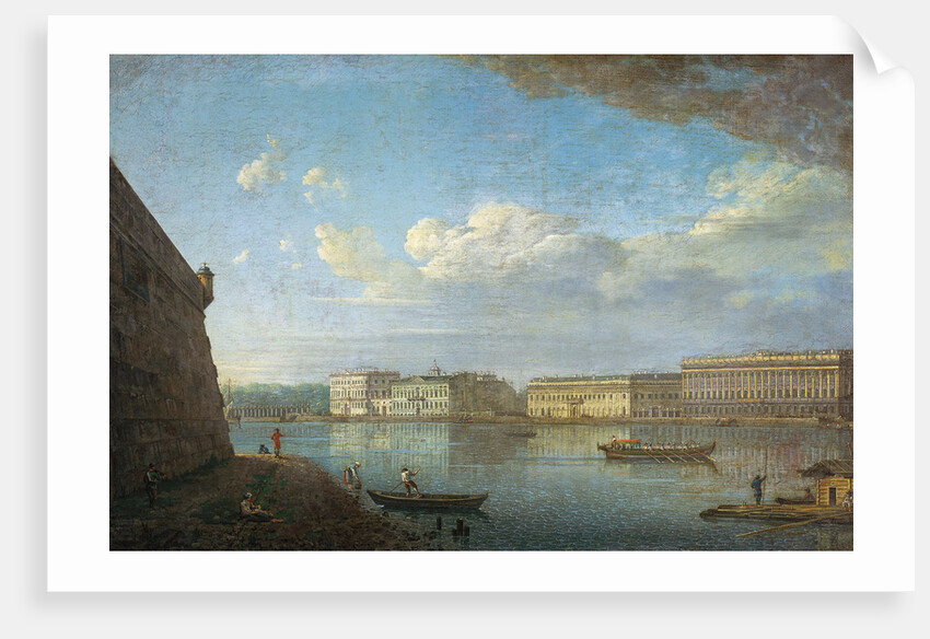 Palace Embankment as Seen from the Peter and Paul Fortress, 1794 by Fyodor Yakovlevich Alexeyev