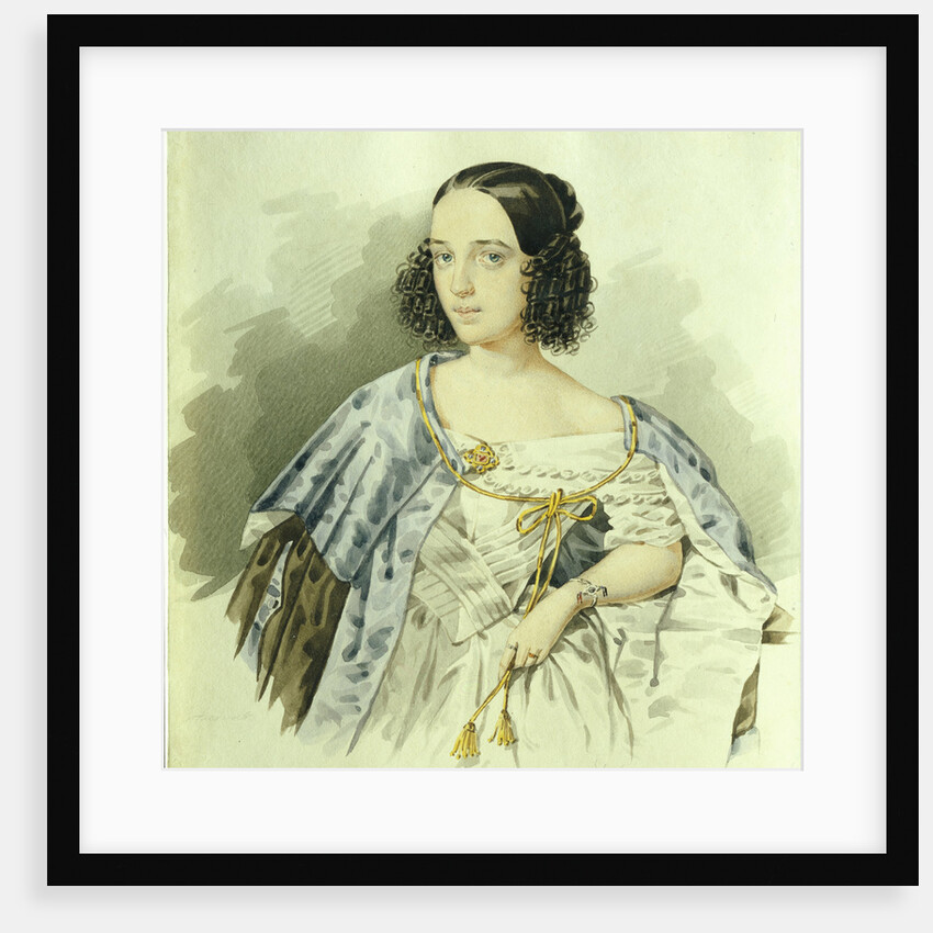 Portrait of the actress Varvara Asenkova, 1839 by I. Alexeyev