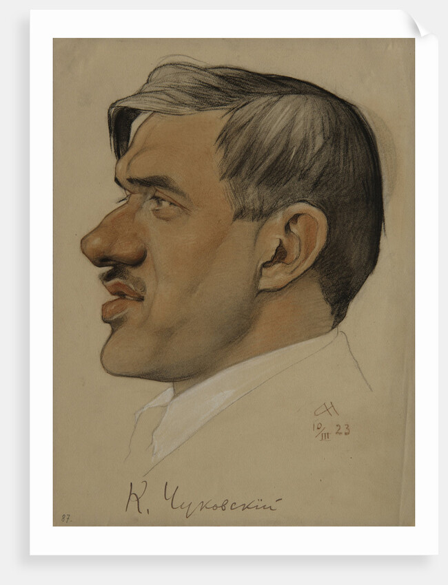 Portrait of the author Korney I. Chukovsky, 1923 by Nikolai Andreevich Andreev