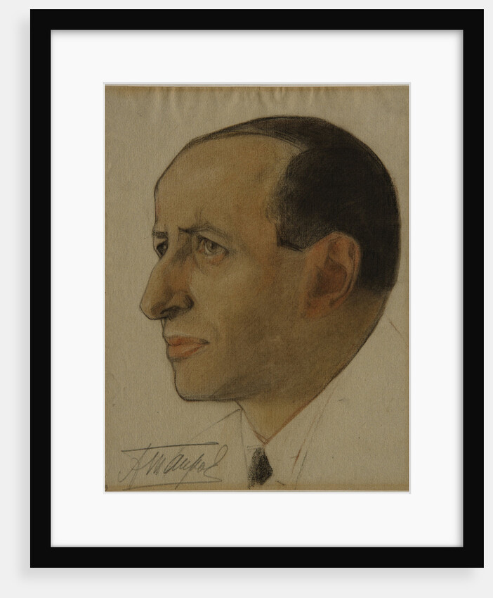 Portrait of the regisseur Alexander Tairov, Early 1920s by Nikolai Andreevich Andreev