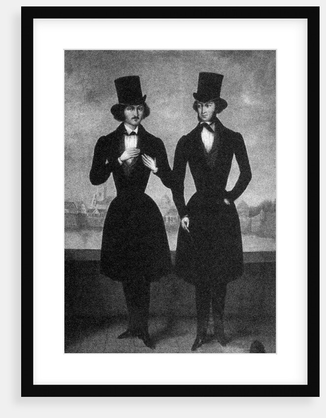 Portrait of Alexander Pushkin and Nikolai Gogol, First quarter of 19th cen by Anonymous