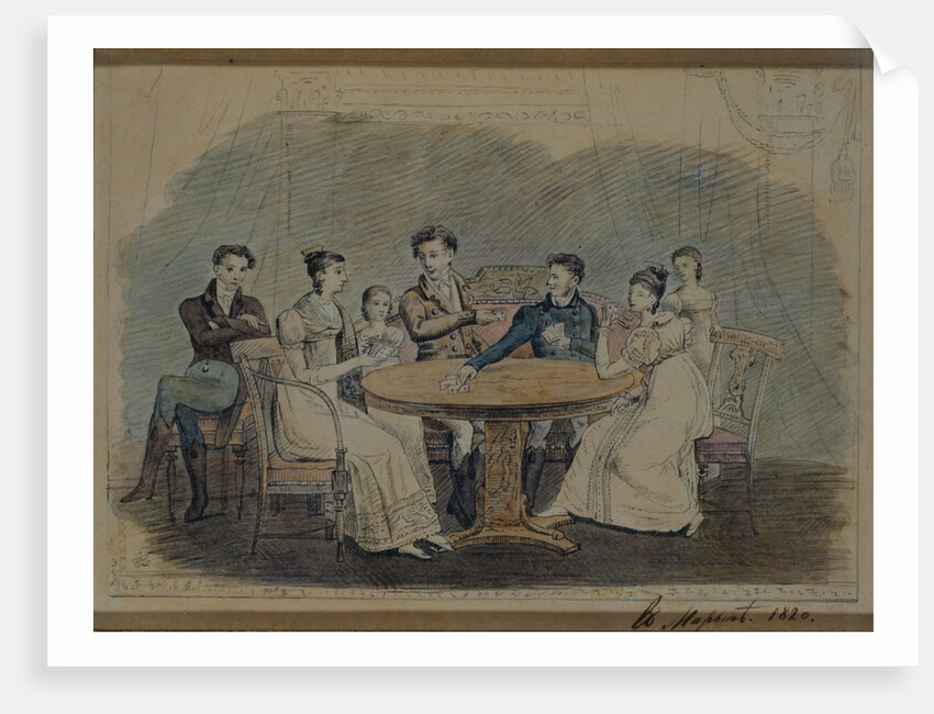 Golitsyn Family at the Table, 1820 by Anonymous