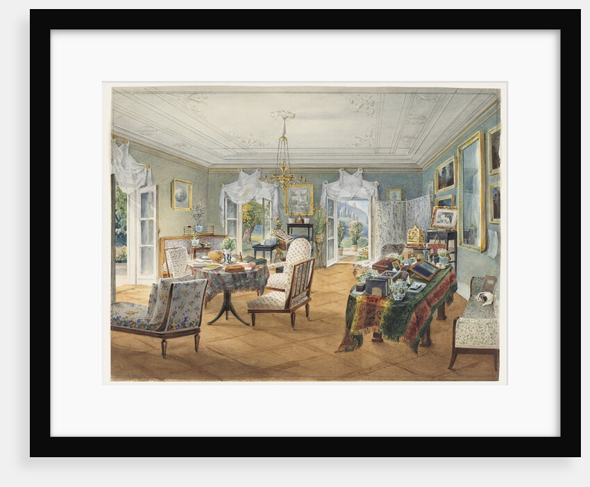 Sitting Room in a Country Estate, 1830-1840s by Anonymous