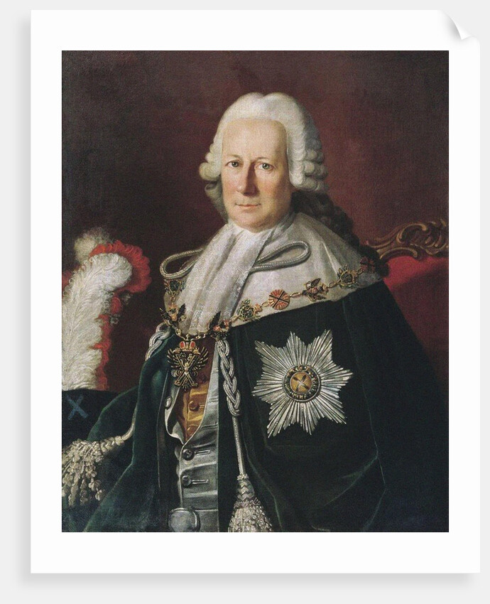 Portrait of the Admiral Semyon Ivanovich Mordvinov (After Carl Ludwig Christineck)), 1771 by Anonymous