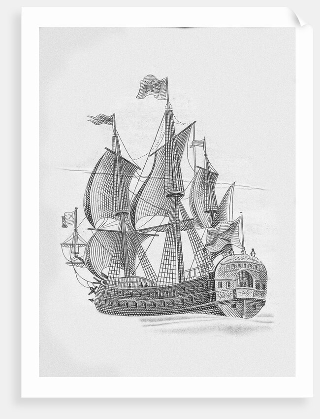 Russian ship of the line Poltava (1712) by Anonymous
