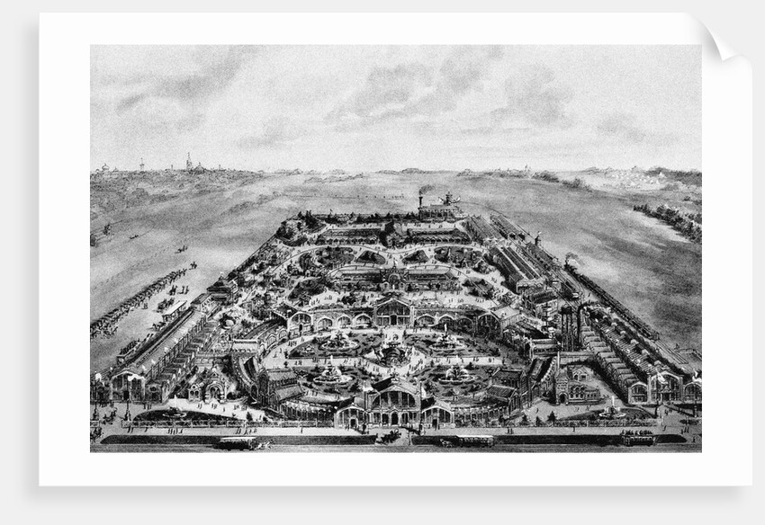 View of the All-Russian Exhibition of 1882 (Khodynka, Moscow), 1882 by Anonymous