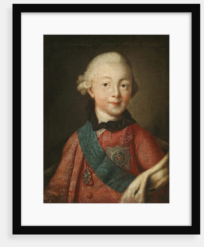 Portrait of Grand Duke Pavel Petrovich, 1765 by Alexei Petrovich Antropov