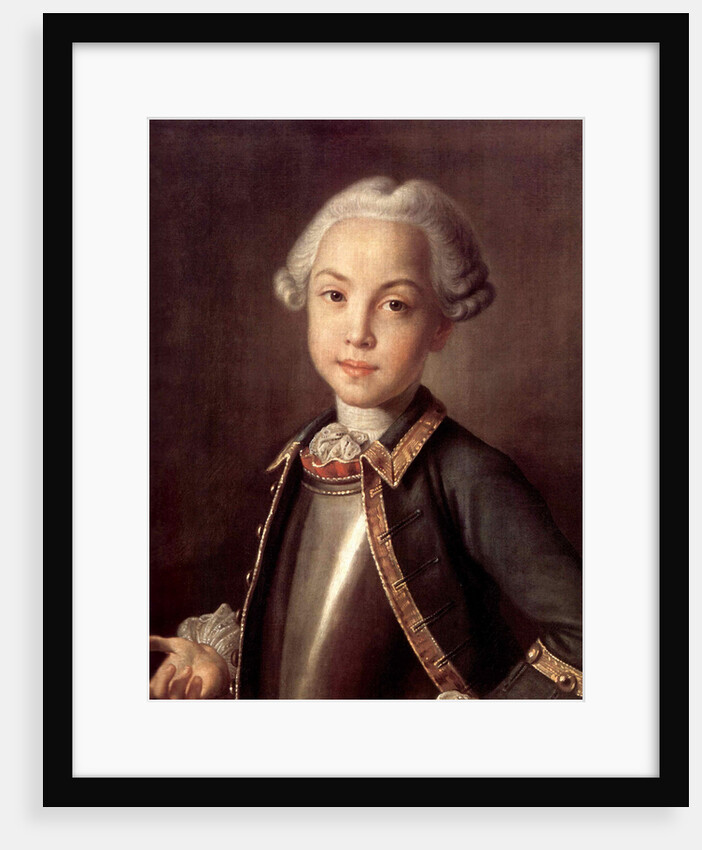 Portrait of Count Nikolai Petrovich Sheremetev as Child, 1750s by Ivan Petrovich Argunov