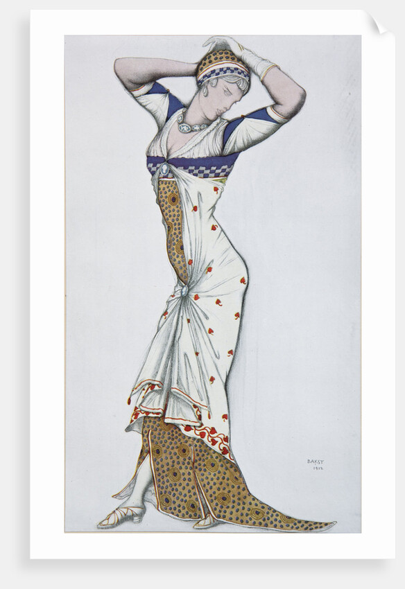 Design of a modern Dress, 1910s by Léon Bakst
