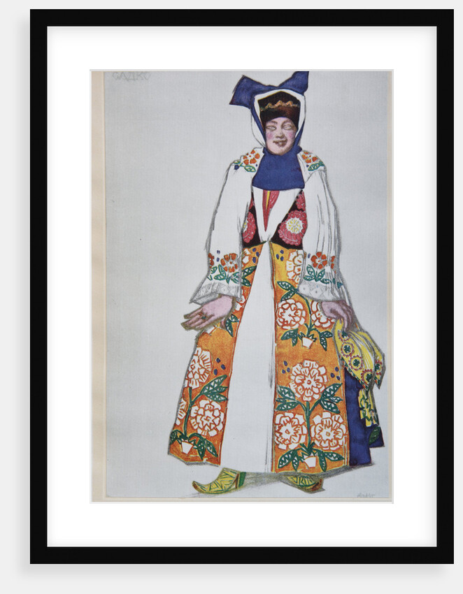 Costume design for the opera Sadko by N. Rimsky-Korsakov, 1917 by Léon Bakst