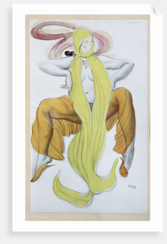 Costume design for the Ballet La Légende de Joseph by R. Strauss, 1914 by Léon Bakst