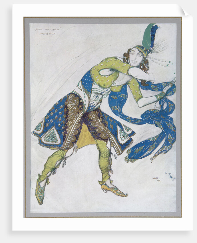 Indian Dance (La Marquise de Casati), 1912 by Léon Bakst