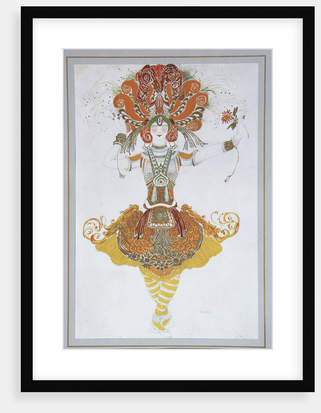 Costume design for Tamara Karsavina in the ballet The Firebird (Loiseau de feu) by I. Stravinsky, 1909-1910 by Léon Bakst