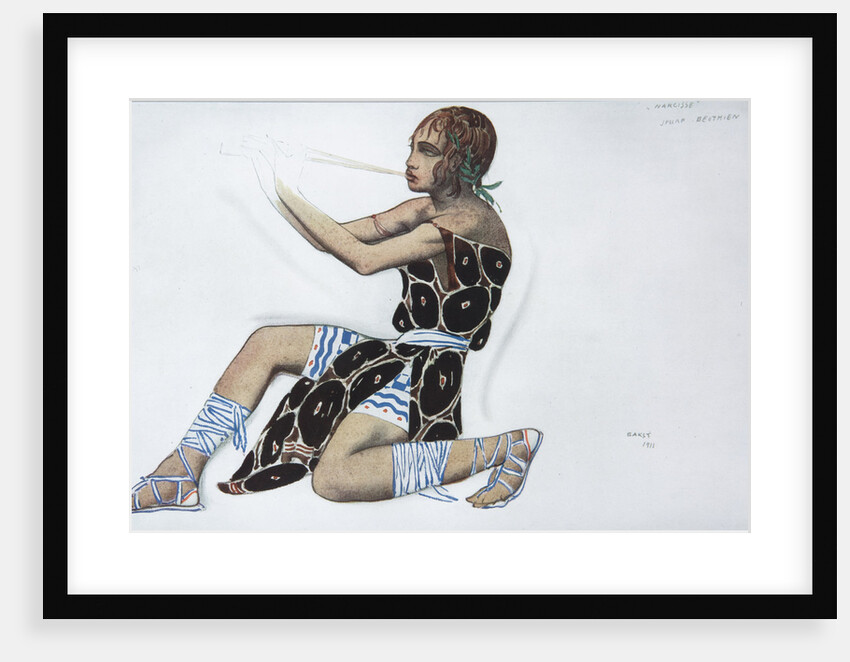 Narcissus. Costume design for the ballet Narcisse by N. Tcherepnin, 1911 by Léon Bakst