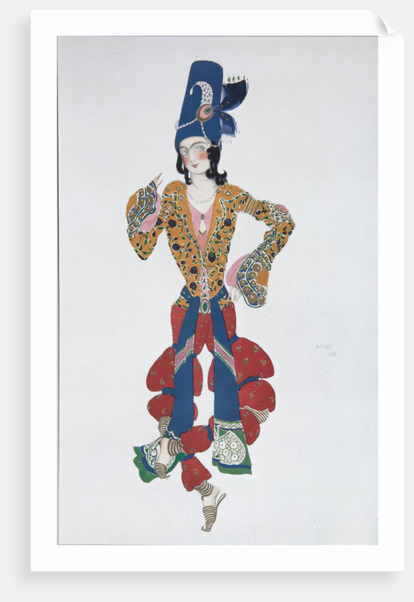 Costume design for the ballet Sheherazade by N. Rimsky-Korsakov, 1910 by Léon Bakst