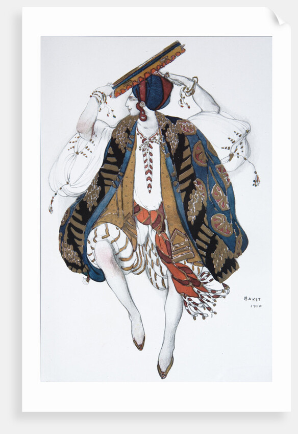 Jewish Dance. Costume design for the ballet Cléopatre, 1910 by Léon Bakst