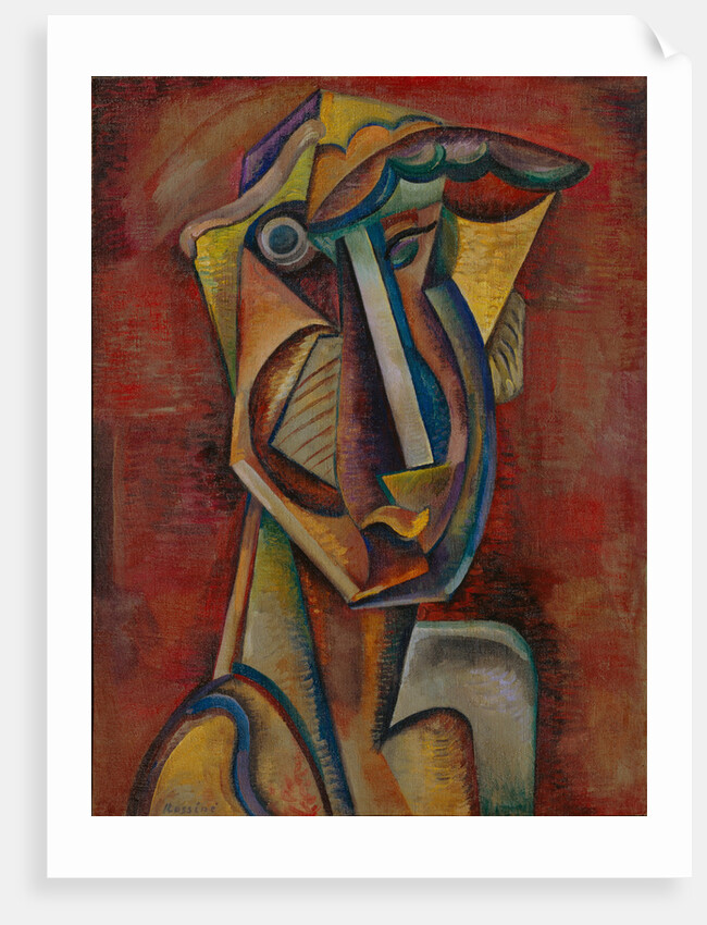 Poetess, 1920s by Vladimir Davidovich Baranov-Rossiné