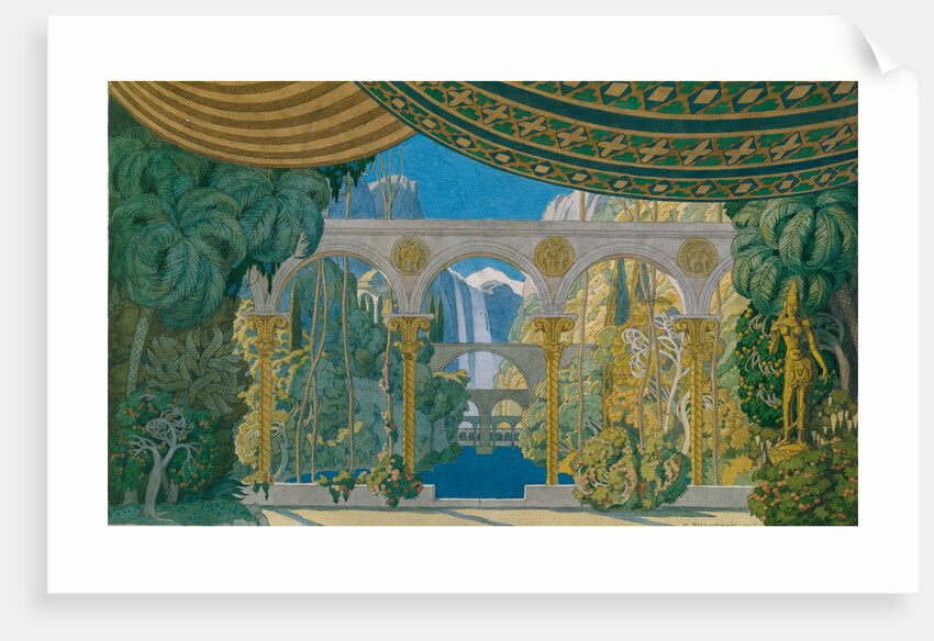 The Gardens of Chernomor. Stage design for the opera Ruslan and Ludmila by M. Glinka, 1913 by Ivan Yakovlevich Bilibin