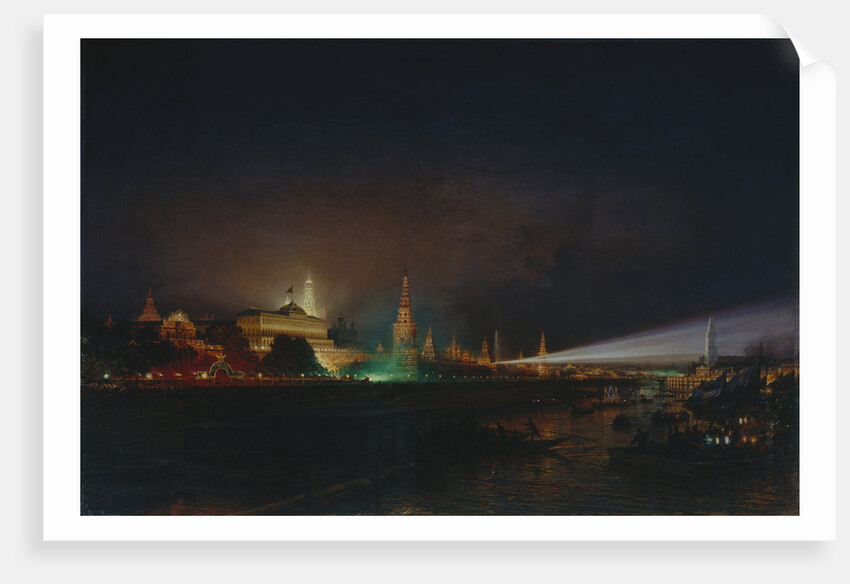Illumination of the Moscow Kremlin, 1883 by Alexei Petrovich Bogolyubov