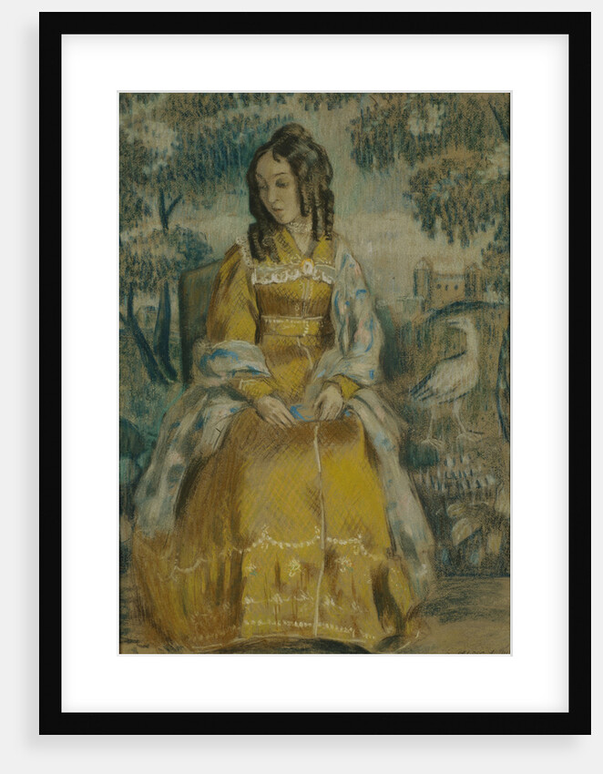 Lady by Tapestry. Portrait of Nadezhda Stanyukovich, 1903 by Viktor Elpidiforovich Borisov-Musatov