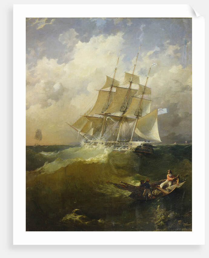 44-gun frigate Aurora, 1844 by Platon Timofeyevich Borispolets