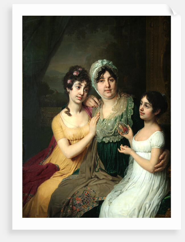 Portrait of Countess Anna Bezborodko with her daughters Lyubov and Cleopatra, 1803 by Vladimir Lukich Borovikovsky