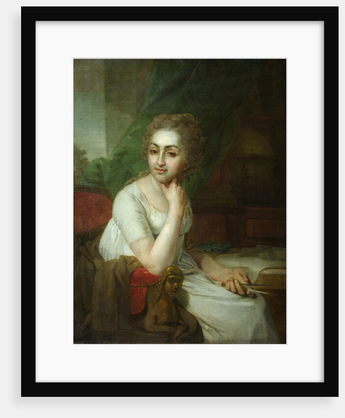 Portrait of an Unknown Woman with Compass in her Hand (Praskovia Golitsyna?) by Vladimir Lukich Borovikovsky