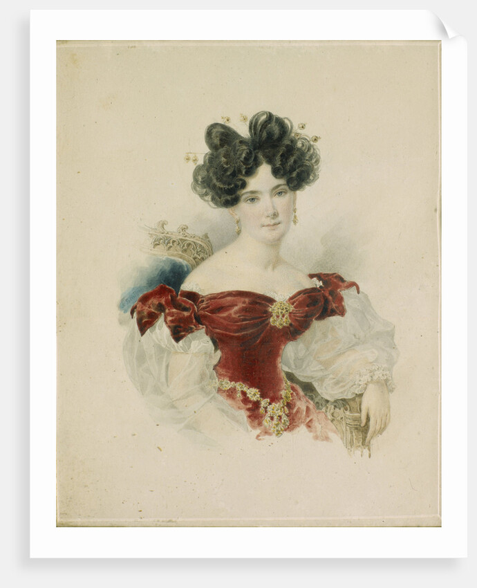 Portrait of Princess Natalia Viktorovna Kochubey, née Kochubey, 1830s by Alexander Pavlovich Briullov