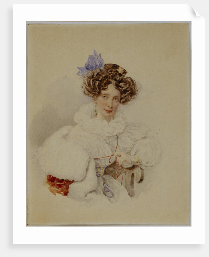 Portrait of Yekaterina Pavlovna Bakunina, before 1832 by Alexander Pavlovich Briullov