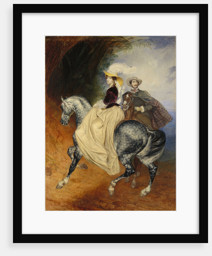 The Horsemen. Portrait of Eugeny and Emily Mussard, 1849 by Karl Pavlovich Briullov