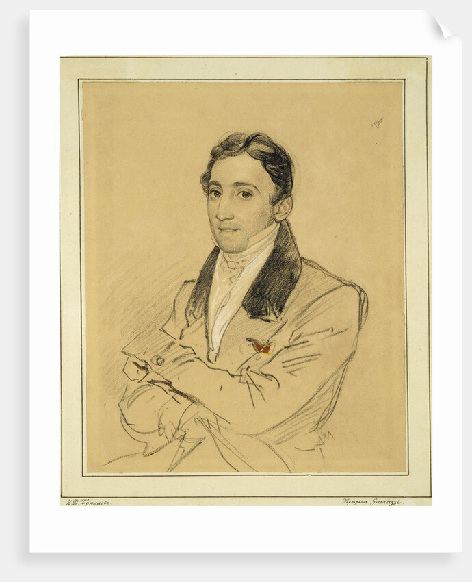 Portrait of the writer Francesco Domenico Guerrazzi, 1834 by Karl Pavlovich Briullov
