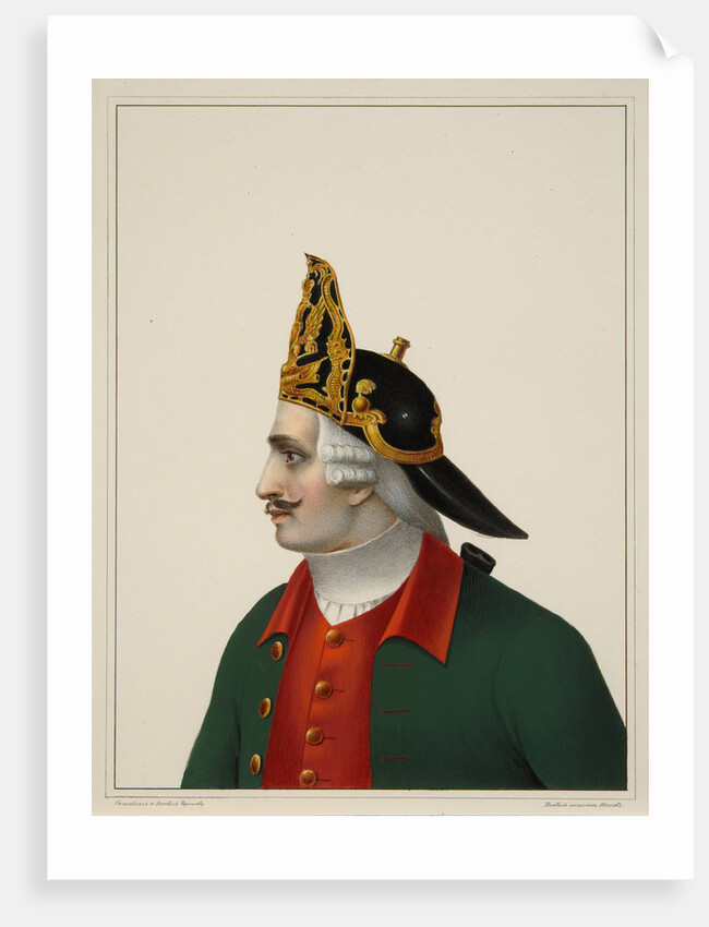 Grenadier cap in 1742-1762, Early 1840s by Boris Artemyevich Chorikov