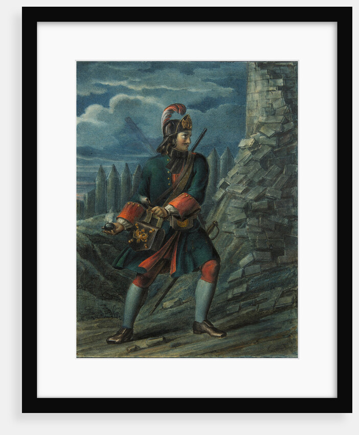 Grenadier of the Preobrazhensky Regiment in 1712, End 1830s by Boris Artemyevich Chorikov