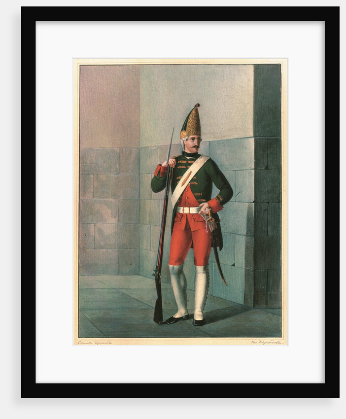 Grenadier of the Izmailovsky Regiment in 1762, End 1830s by Boris Artemyevich Chorikov
