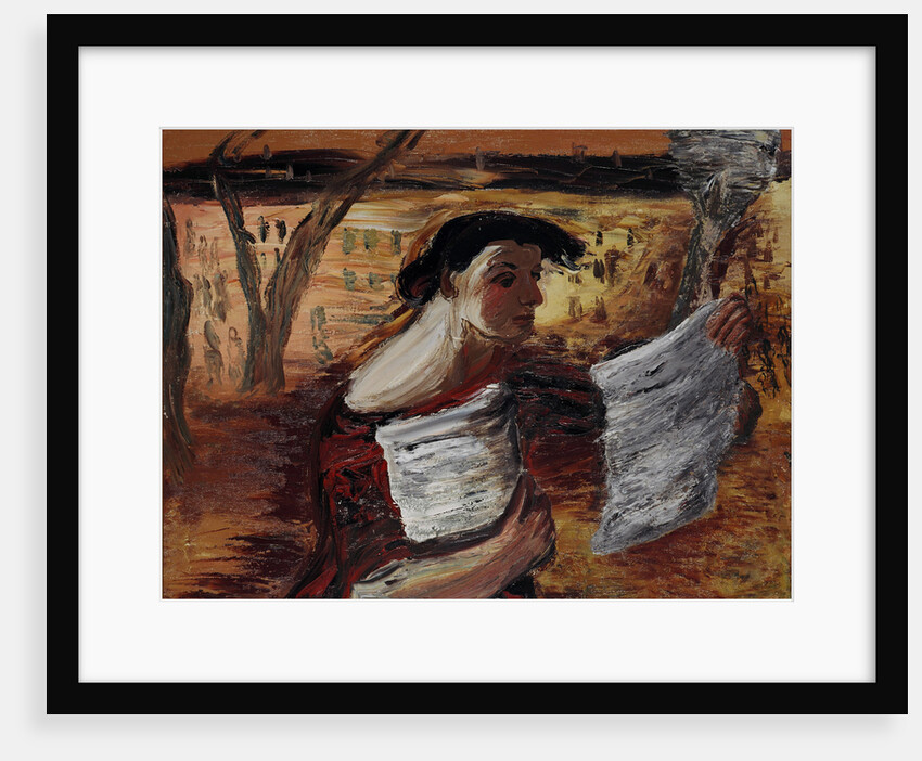 Woman with Leaflets, 1933 by Alexander Davidovich Drevin
