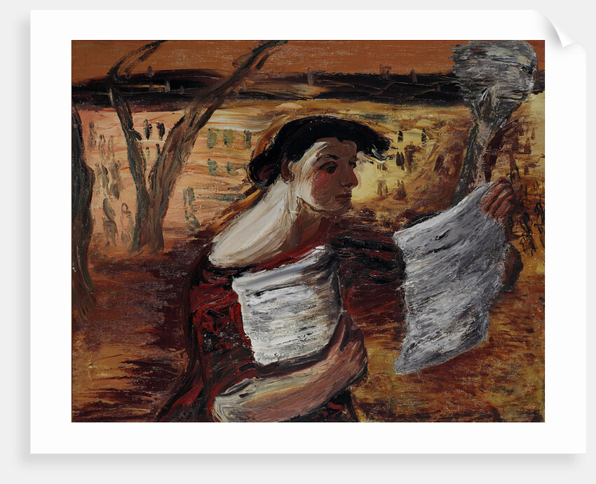 Woman with Leaflets, 1933 by Alexander Davidovich Drevin