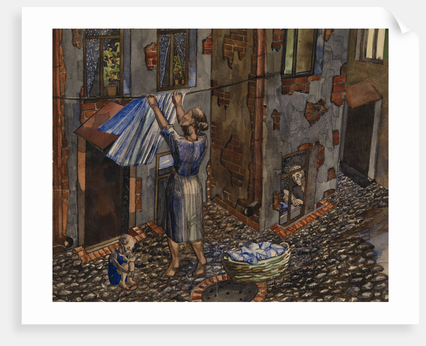 Old Courtyard, 1930 by Nikolay Ivanovich Evgrafov
