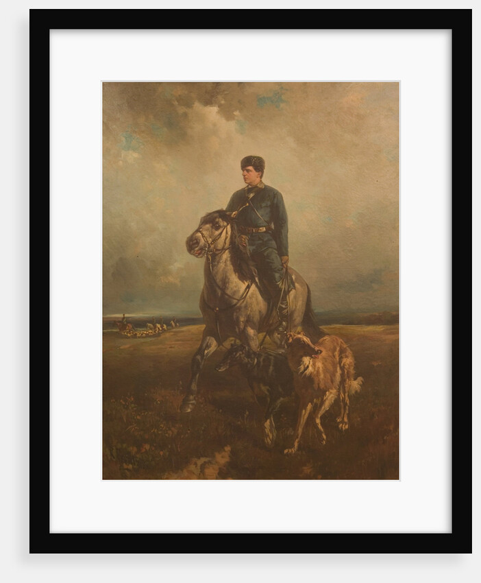 Grand Duke Vladimir Alexandrovich of Russia On The Hunt, 1890s by Rudolf Ferdinandovich Frenz