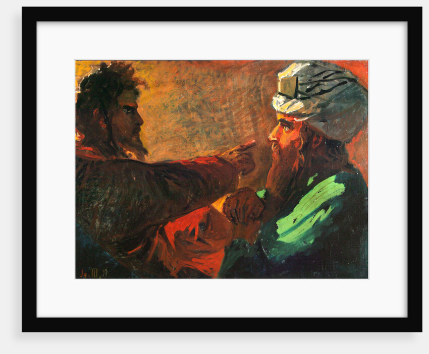 Christ and Nicodemus (Study), 1889 by Nikolai Nikolayevich Ge