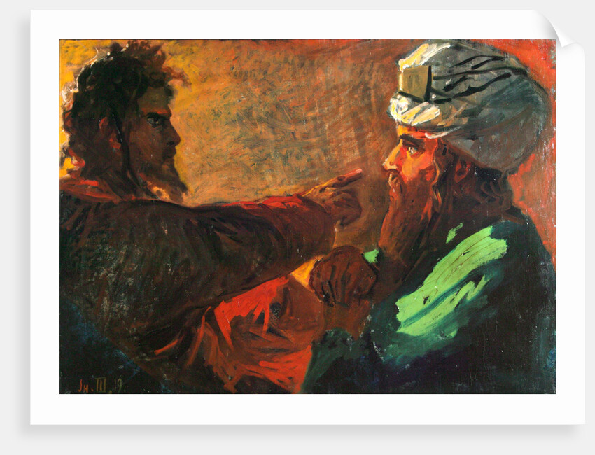 Christ and Nicodemus (Study), 1889 by Nikolai Nikolayevich Ge
