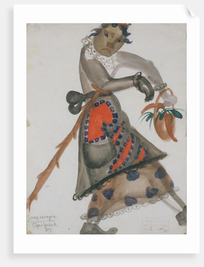 Costume design for the opera Snow Maiden by N. Rimsky-Korsakov, 1919 by Boris Dmitryevich Grigoriev