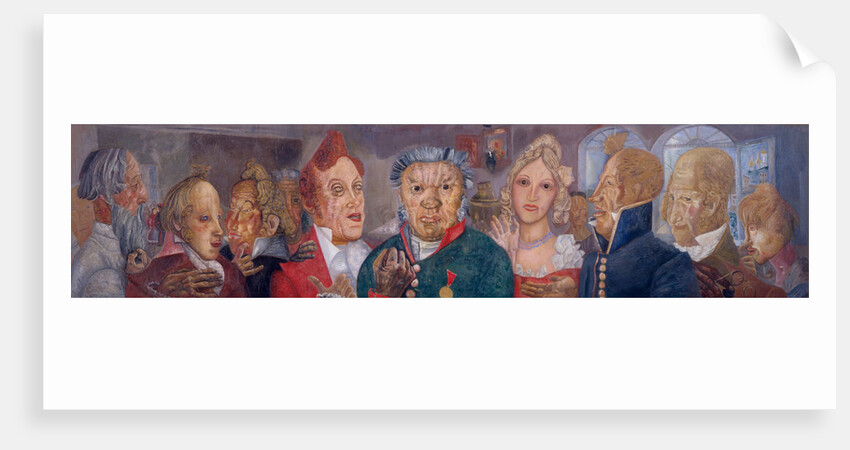 Persons of the comedy The Government Inspector by N. Gogol, 1933-1934 by Boris Dmitryevich Grigoriev