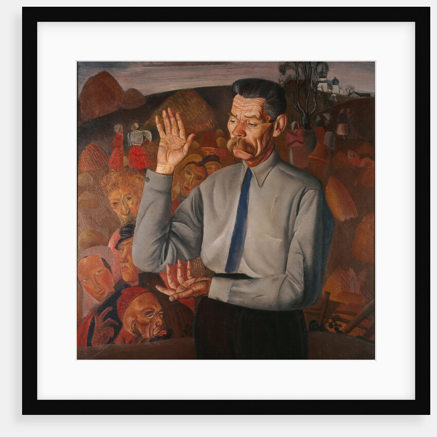 Portrait of the author Maxim Gorky, 1926 by Boris Dmitryevich Grigoriev