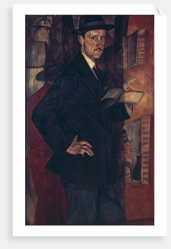 Portrait of the artist Mstislav Dobuzhinsky, 1917 by Boris Dmitryevich Grigoriev