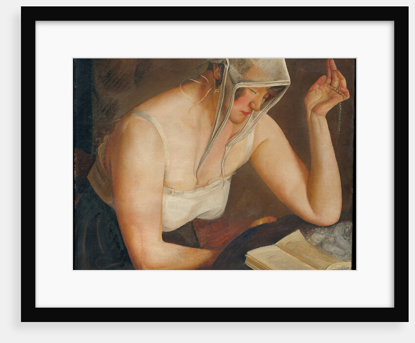 Woman Reading, c. 1922 by Boris Dmitryevich Grigoriev