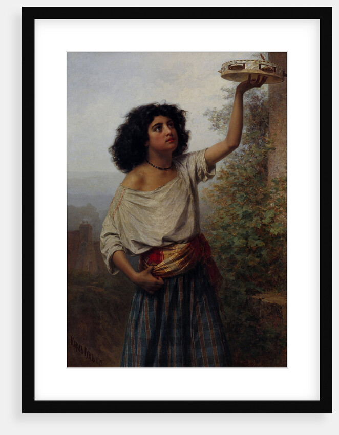 Young Gipsy Woman, 1870 by Karl Fyodorovich Gun