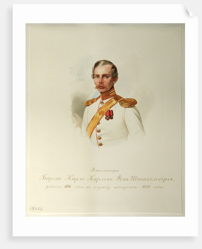 Portrait of Baron Karl Karlovich von Stackelberg by Vladimir Ivanovich Hau